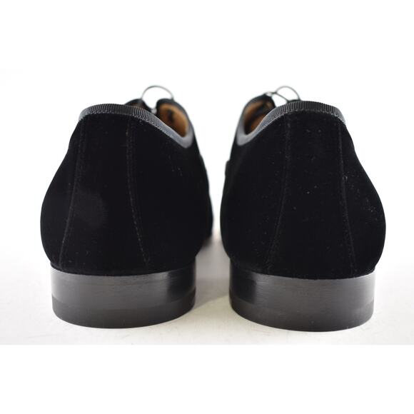 Christian Louboutin Greggo Orlato Flat Black Velvet Oxford Dress Loafer 43 10 main image 2